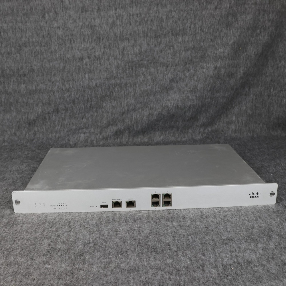 Cisco Meraki MX80 Rackmount Security Firewall A80-17100-C Untested Silver